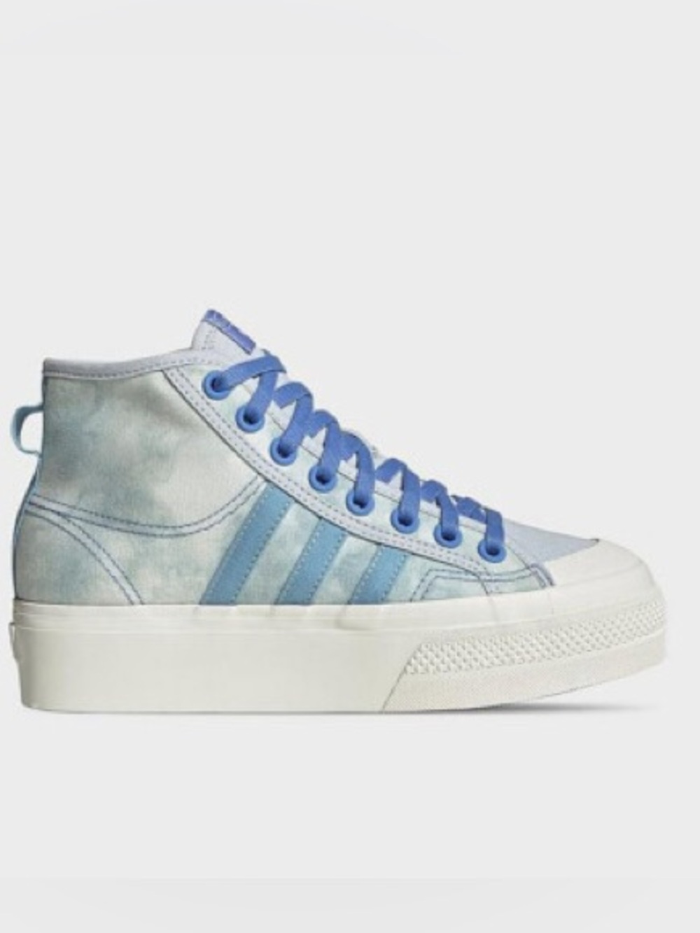 ☁️ Adidas Nizza 2” High Platform Cloud Blue Sneakers ☁️ ~ Women’s 8.5